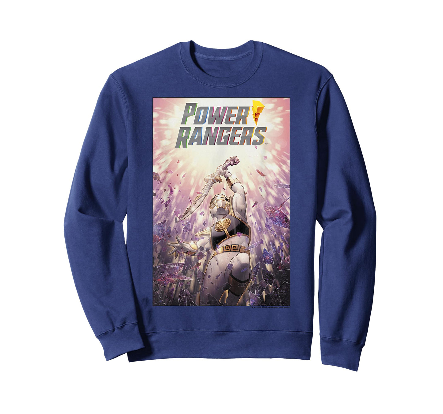 Power Rangers Mighty Morphing Group Battle Comic Poster T-Shirt