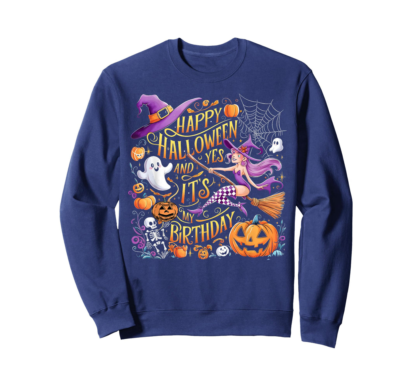 Happy Halloween Yes And It's My Birthday T-Shirt