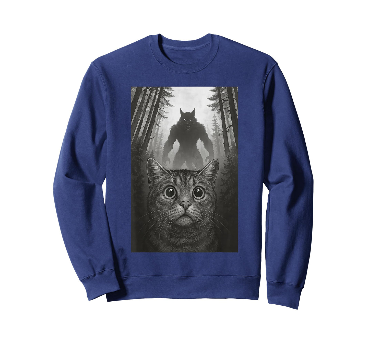 Cat Selfie With Werewolf Funny T-Shirt