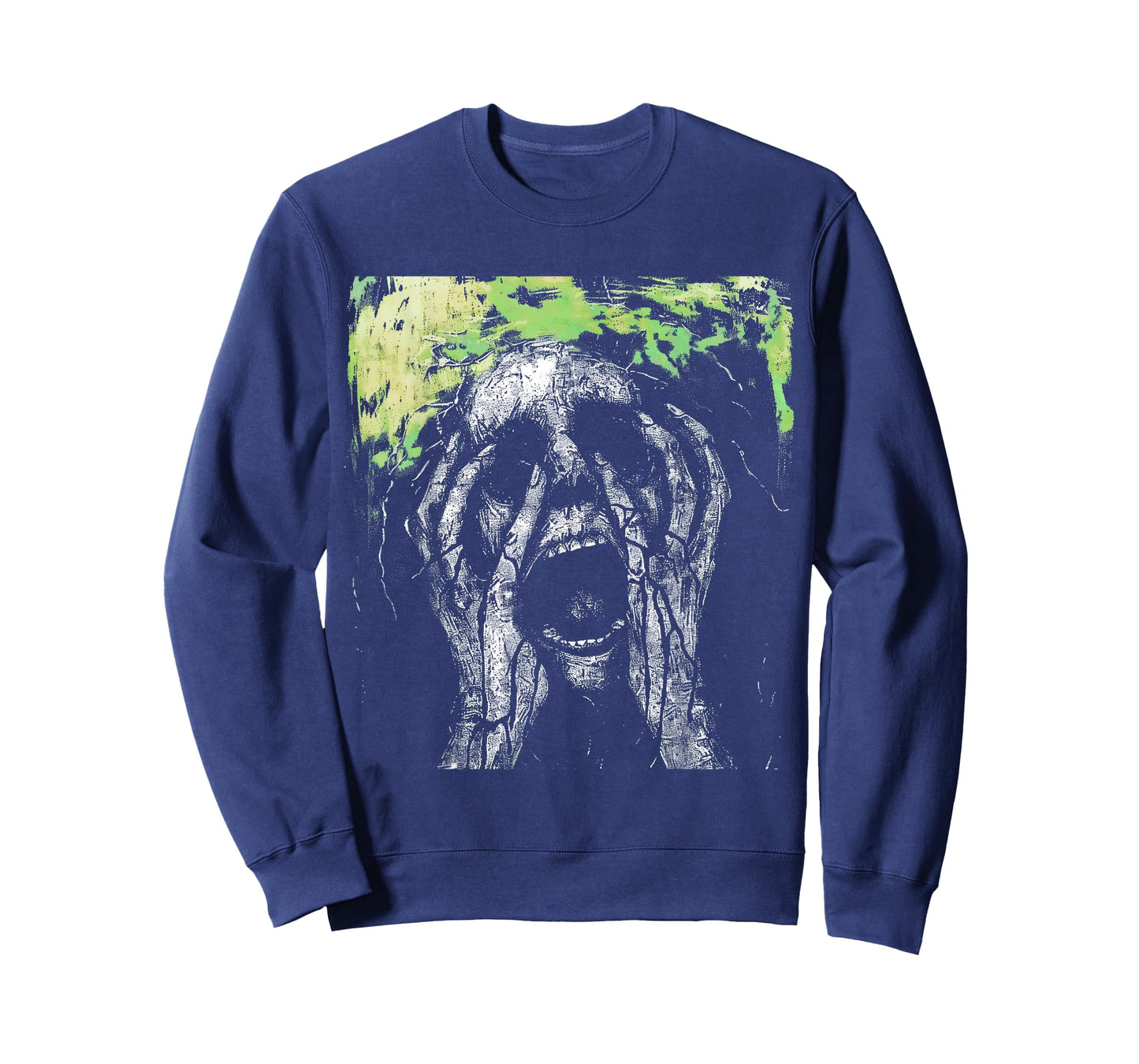 Skull Grunge Goth Alt Gothic Demonic Scary Screaming Face T-Shirt