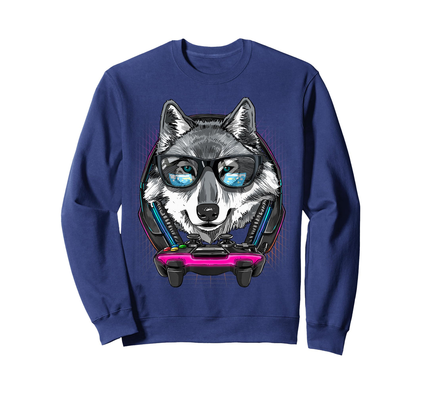 Gaming Wolf Video Gamer Player Animal Lover T-Shirt