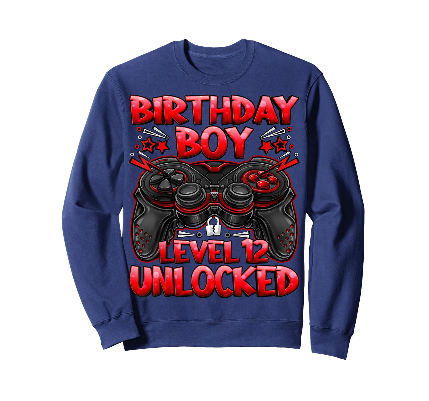 Birthday Boy Level 12 Unlocked 12th Birthday Gaming Gifts T-Shirt