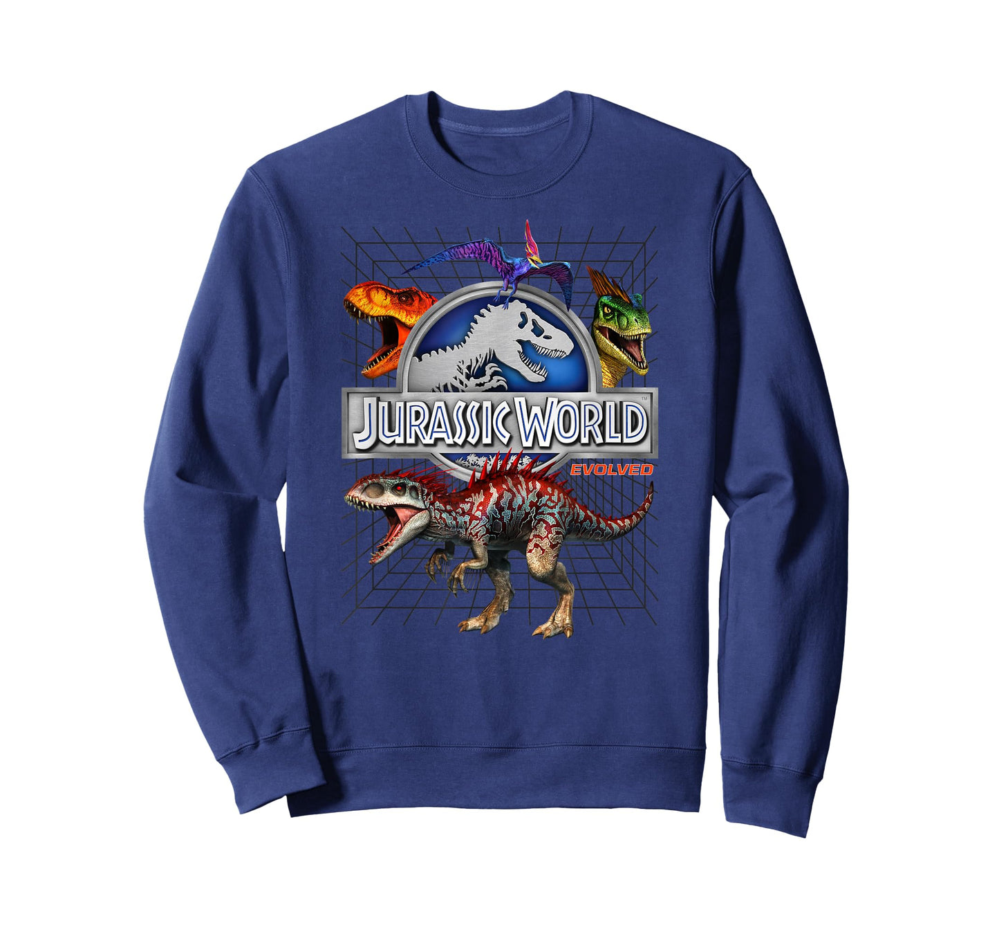 Jurassic World Evolved Dino Grid T-Rex T-Shirt