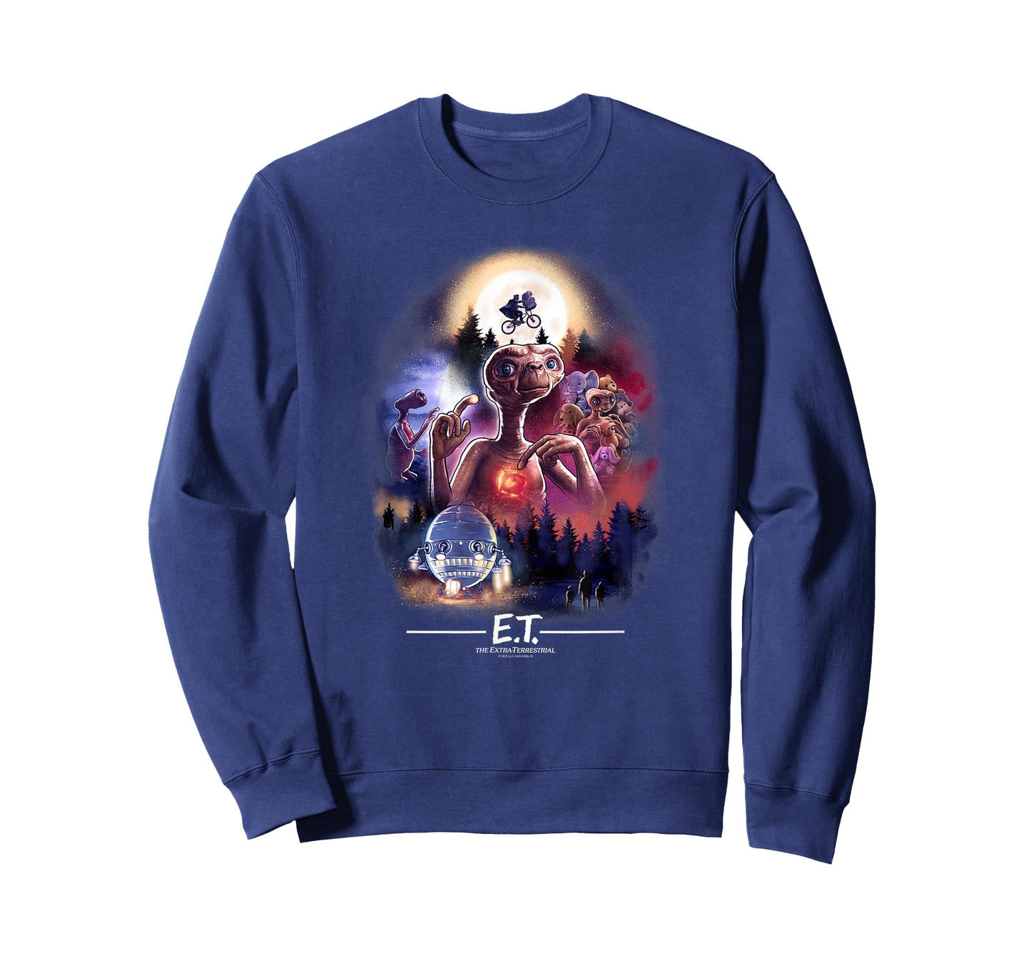 E.T. the Extra-Terrestrial Centered Collage T-Shirt