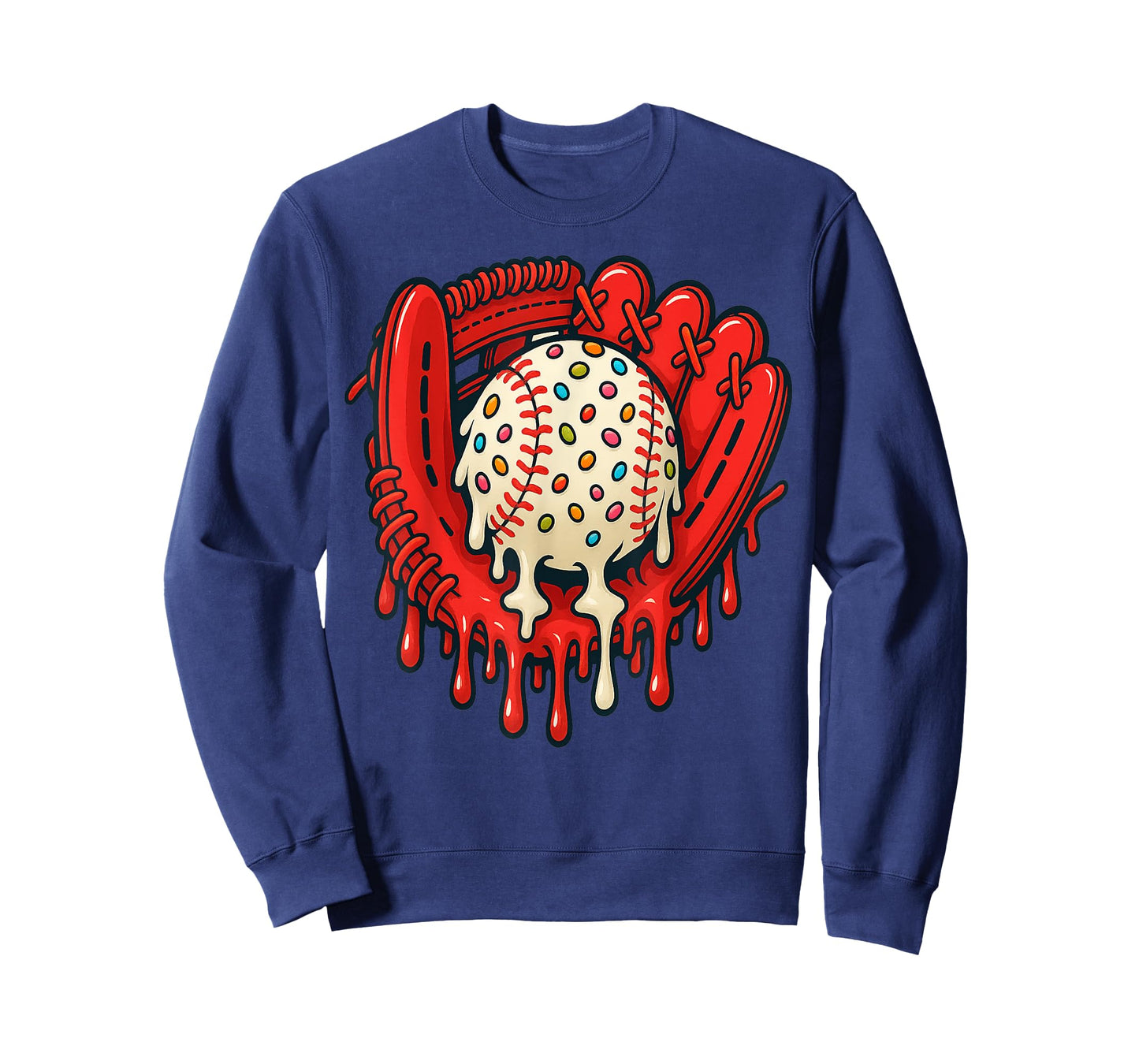 Baseball Drip Team for Boys Ice Cream Cool T-Shirt
