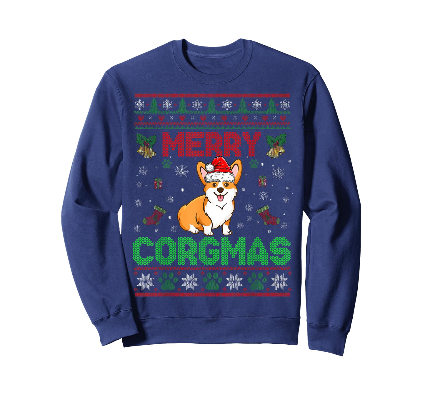 Corgi Christmas Sweater Cool Merry Corgmas Xmas T-Shirt