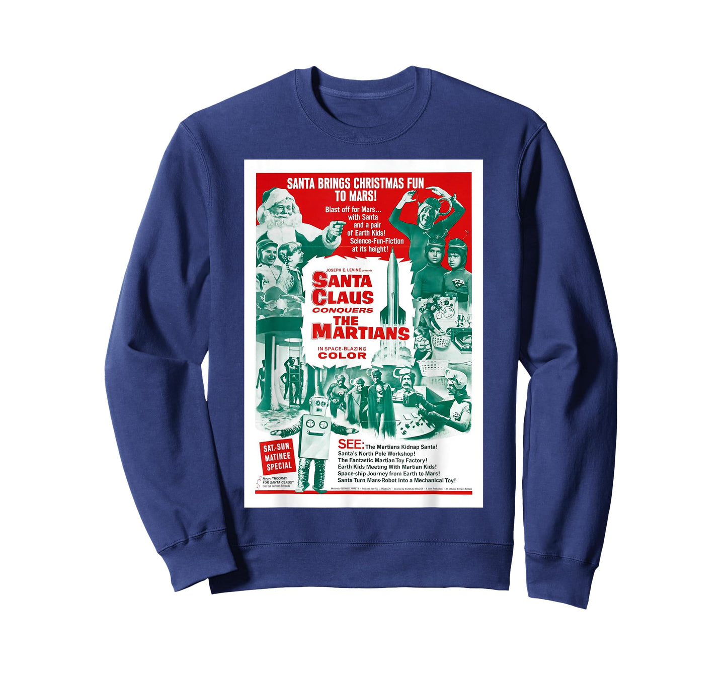 Santa Claus Conquers the Martians T-Shirt Movie Poster T-Shirt