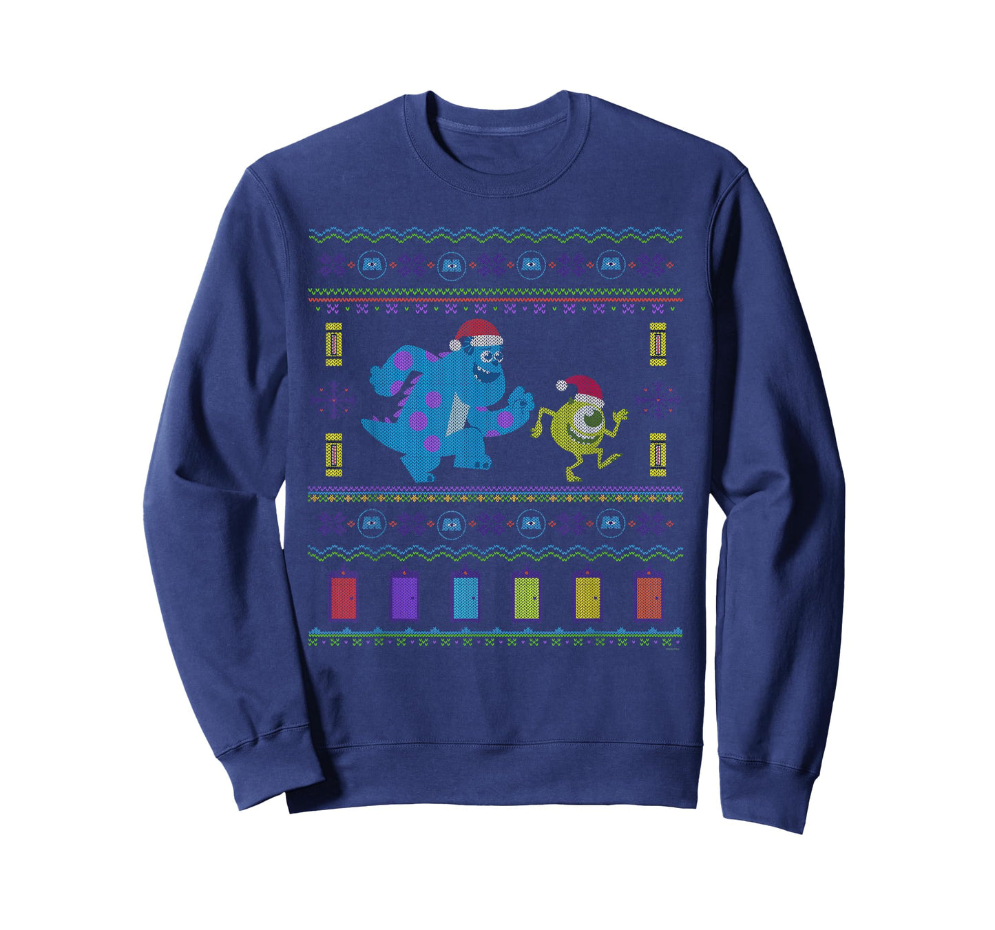 Disney PIXAR Monsters, Inc. Ugly Christmas Sweater Holiday T-Shirt