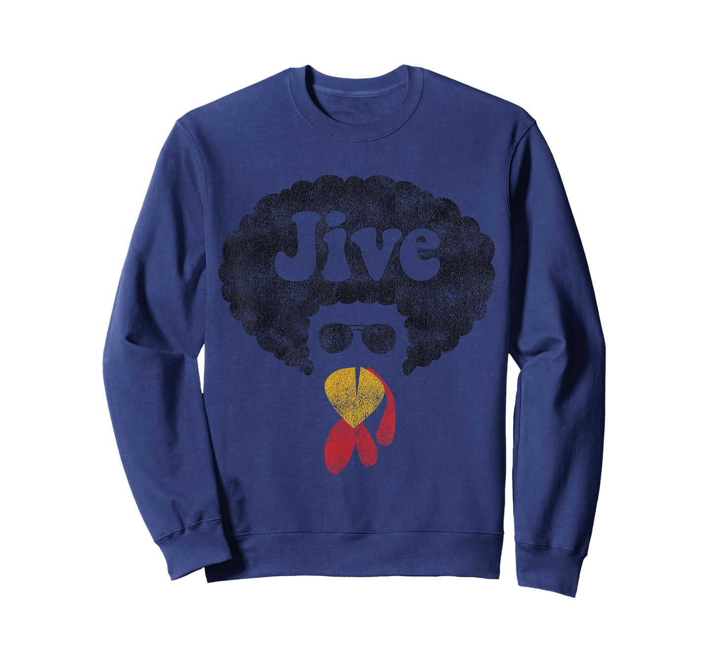 Funny Thanksgiving Jive Gift Vintage Distressed Turkey Face T-Shirt