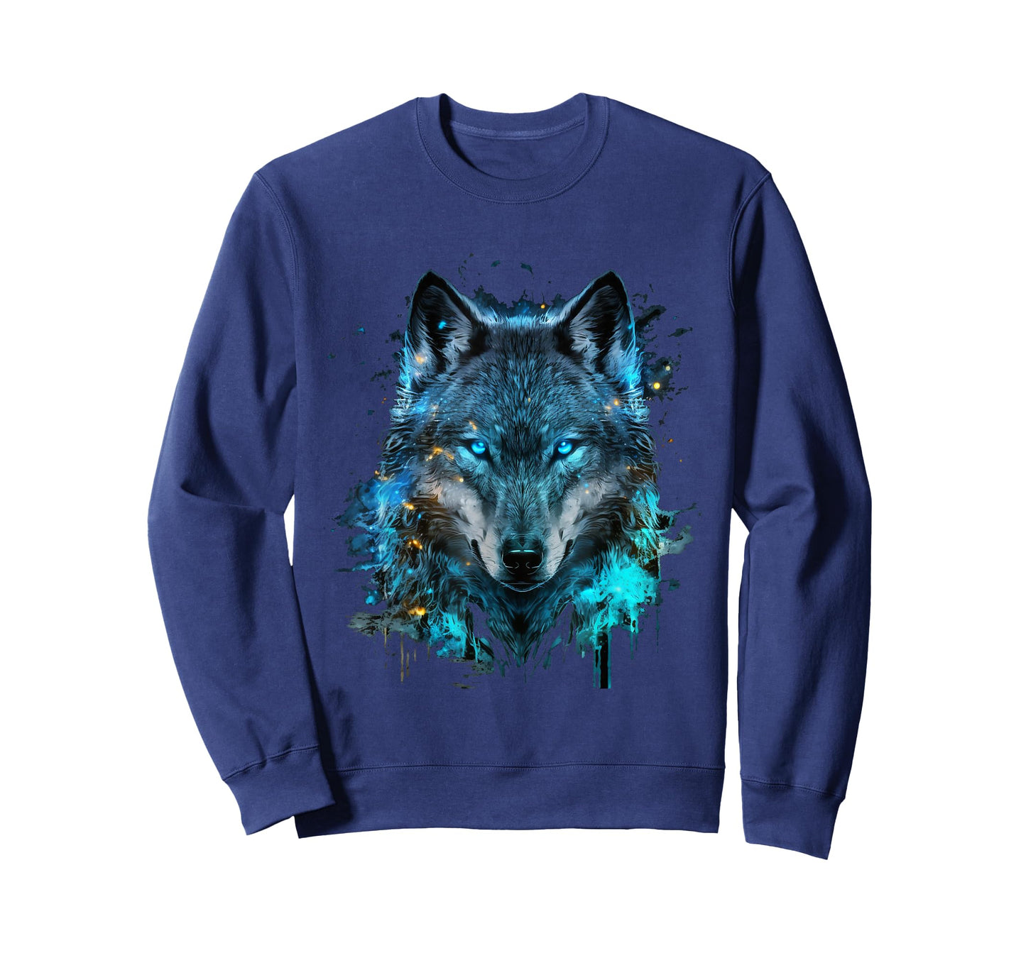 Wolf Art Abstract Wolf Face Wolves Animal Wolf Lover T-Shirt