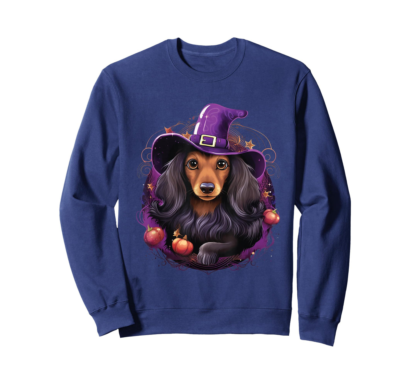 Cute Witch Funny Dachshund Halloween Costume Dog Lover T-Shirt for Men Women Kids