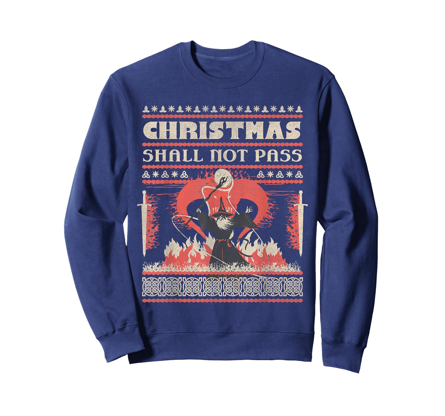 Funny Christmas Shall Not Pass My Ugly X-Mas Sweater Costume T-Shirt