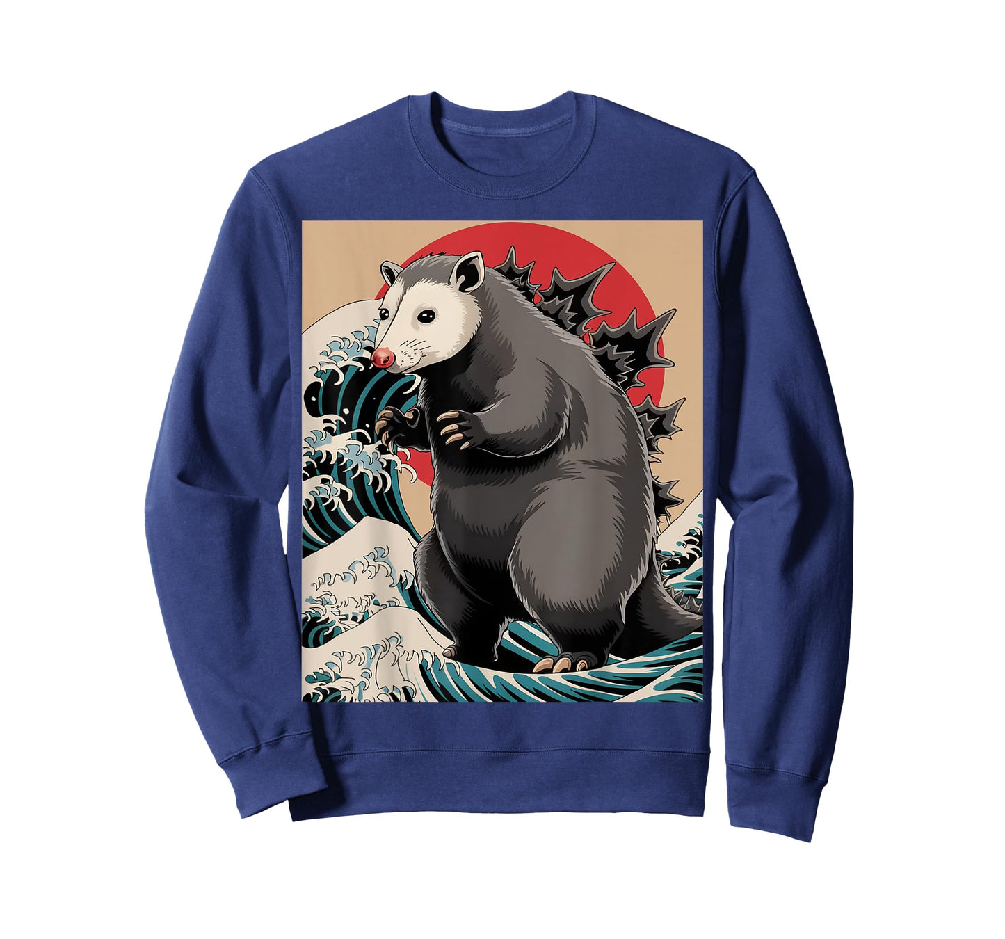 Funny Opossum Kaiju Monster Vintage Japanese Art Anime Retro T-Shirt
