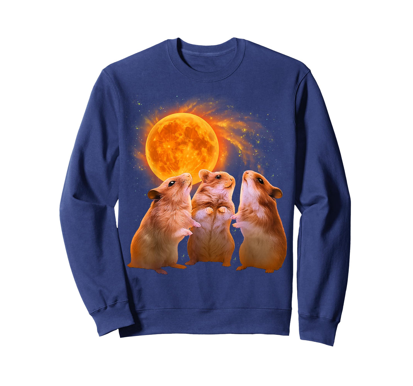 Hamsters Howling at the Moon Funny Hamster T-Shirt