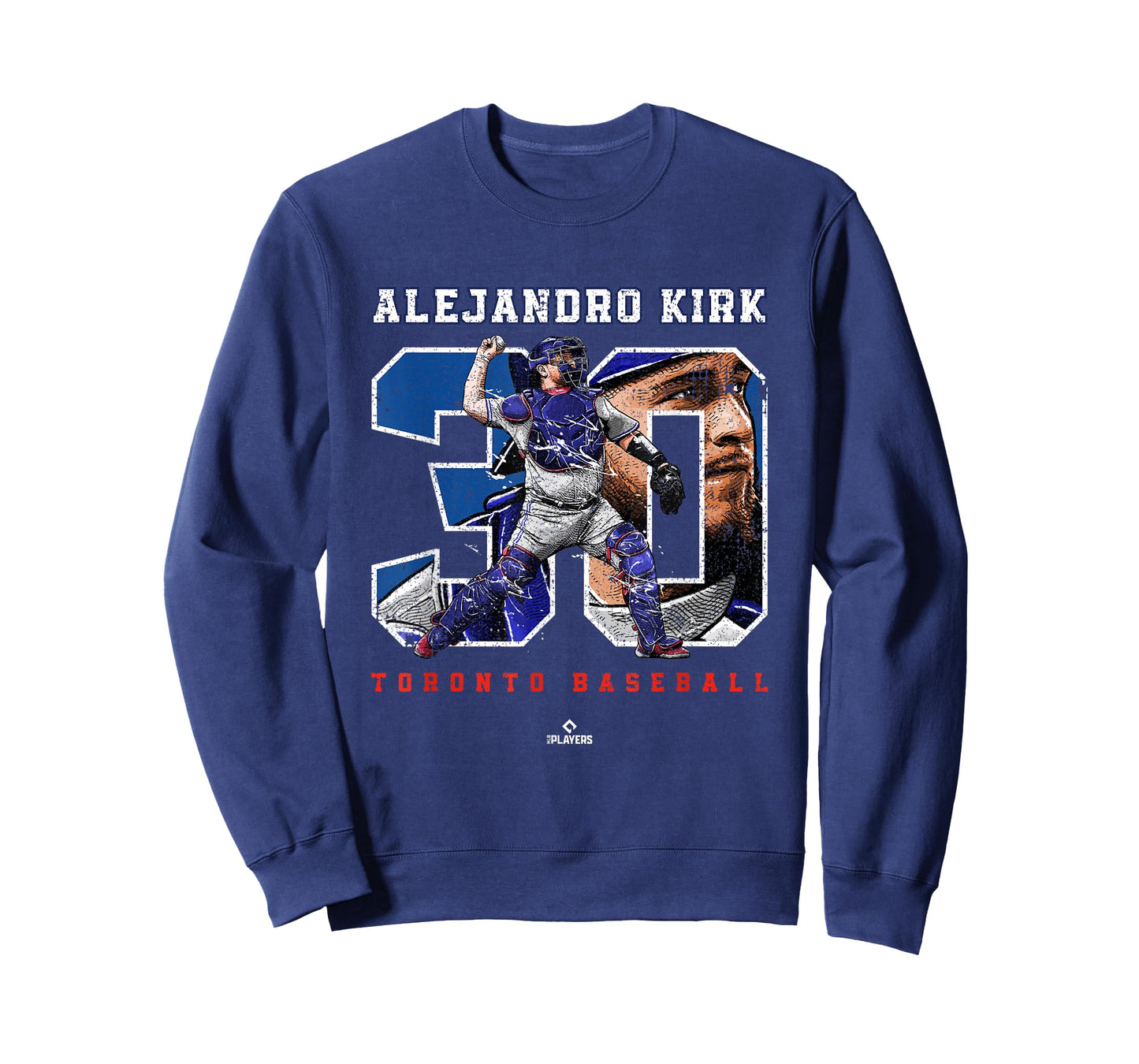 Number and Portrait Alejandro Kirk Toronto MLBPA T-Shirt