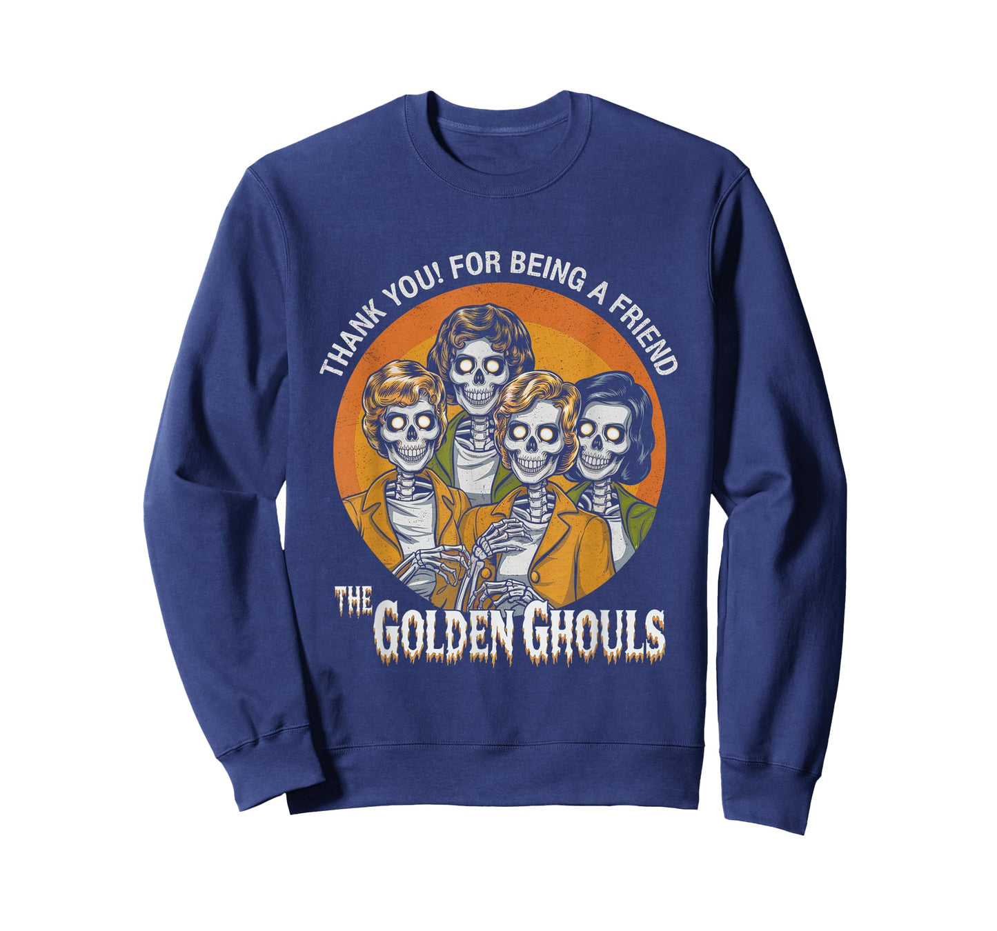 Vintage The Golden Ghouls Halloween For Men Women Halloween T-Shirt