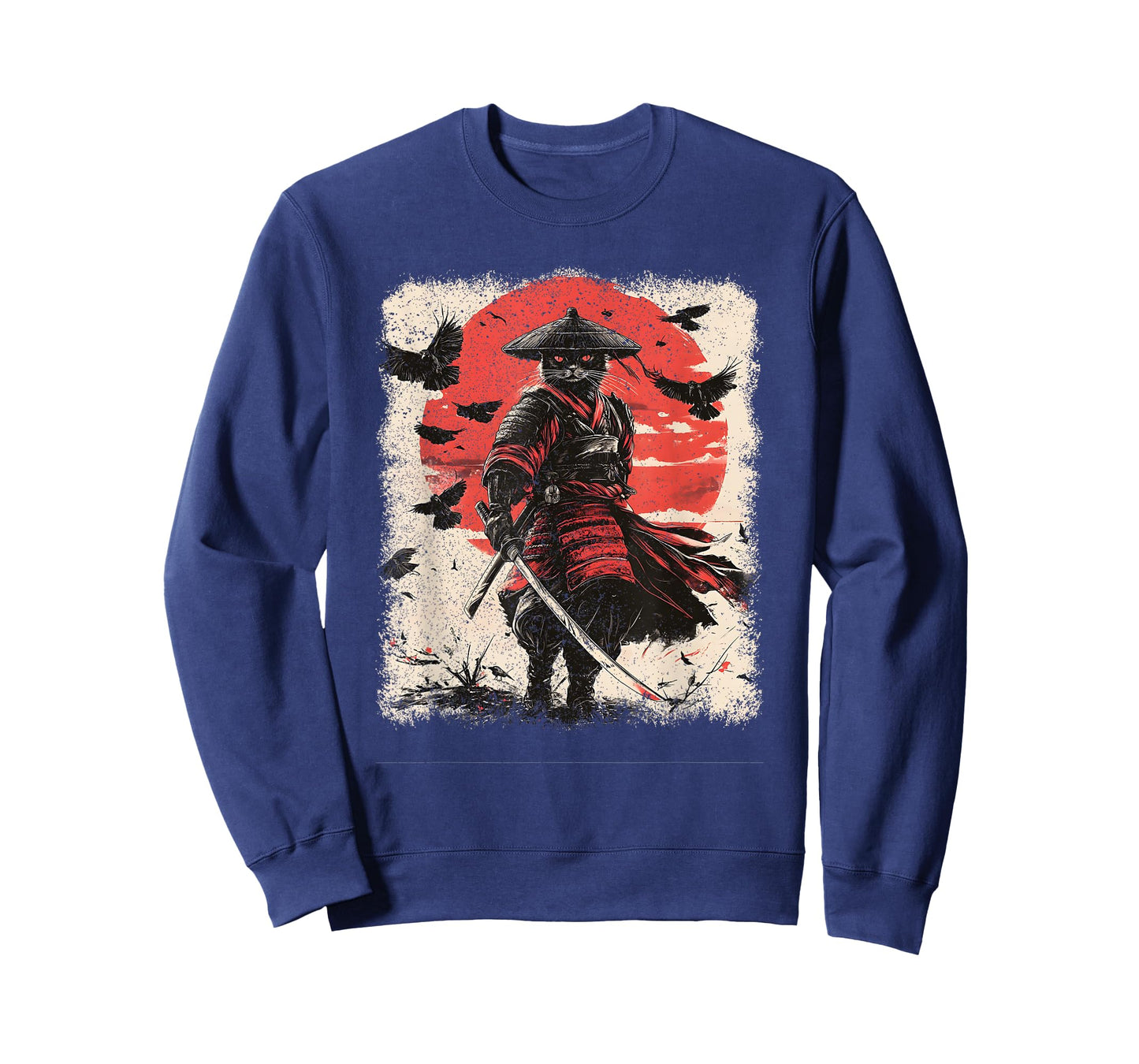 Samurai Cat, Vintage Japanese Warrior Art | Anime & Samurai T-Shirt