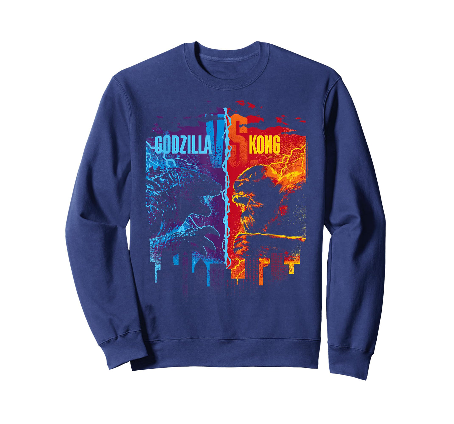Godzilla x Kong T-Shirt, Unisex-Adults, Short Sleeve, Black, Small