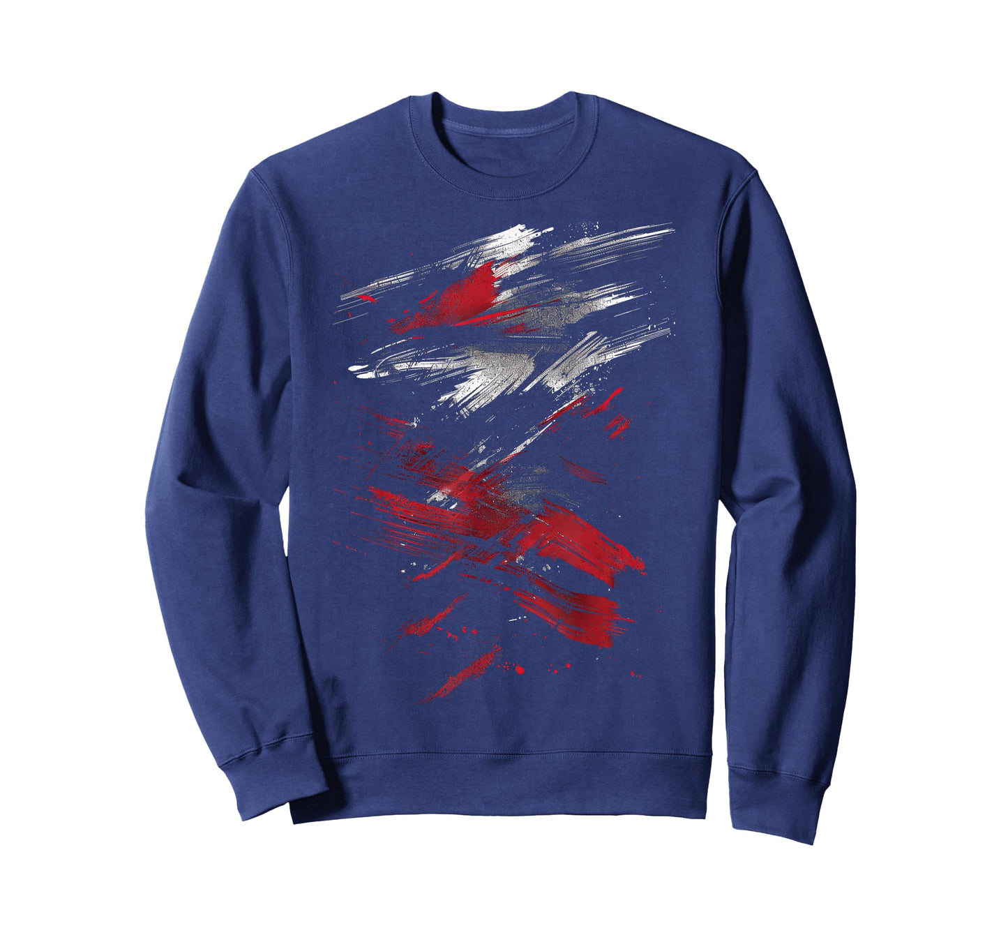 Red and Black Dynamic Splatter Graphic T-Shirt