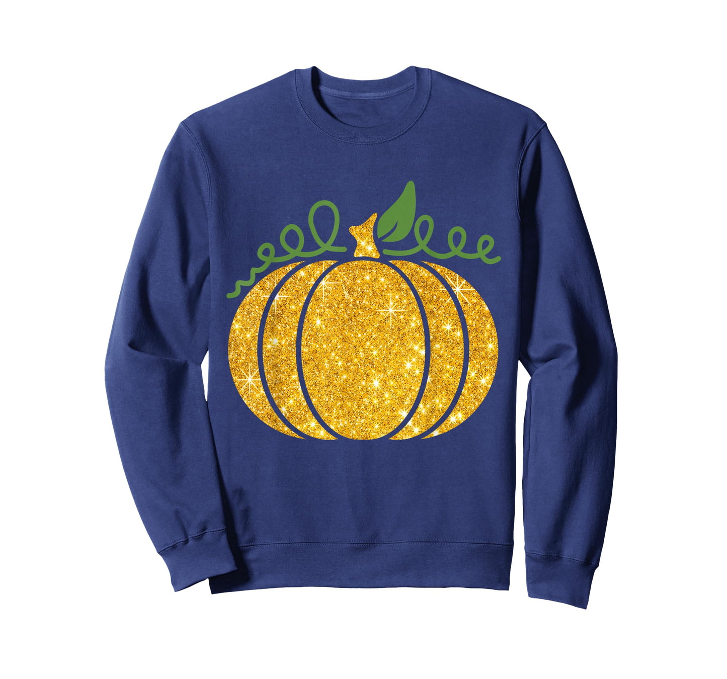 Funny Pumpkin Gold Plaid Print Halloween Fall Thanksgiving T-Shirt
