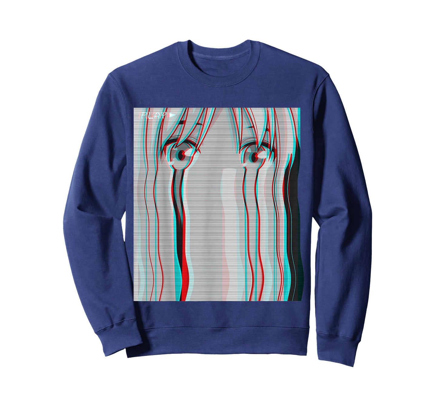Vaporwave Aesthetic Sad Anime Girl Anime Eyes Eboy Egirl T-Shirt