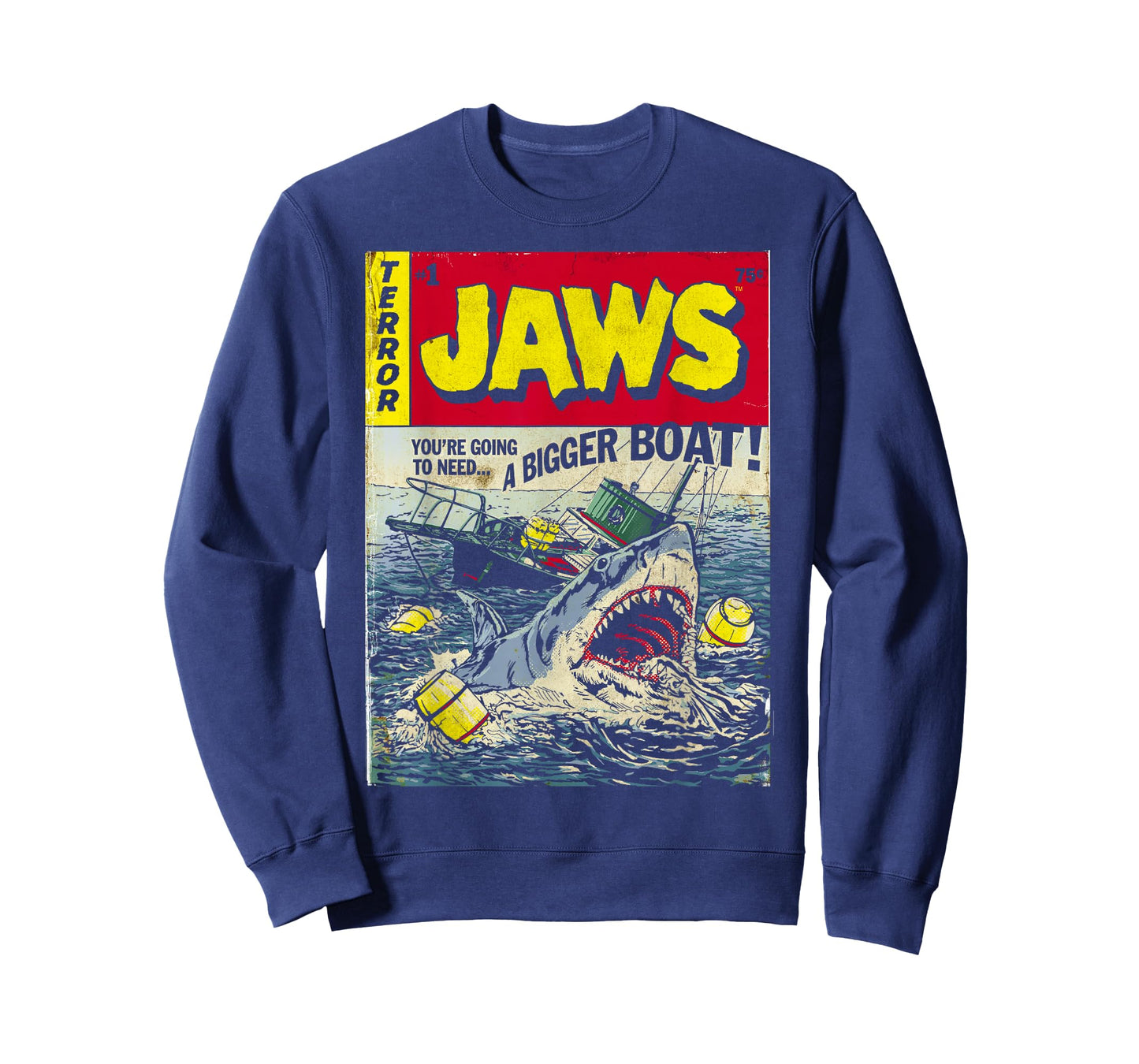 Jaws Pulp Attack Comic Cover Short Sleeve T-Shirt
