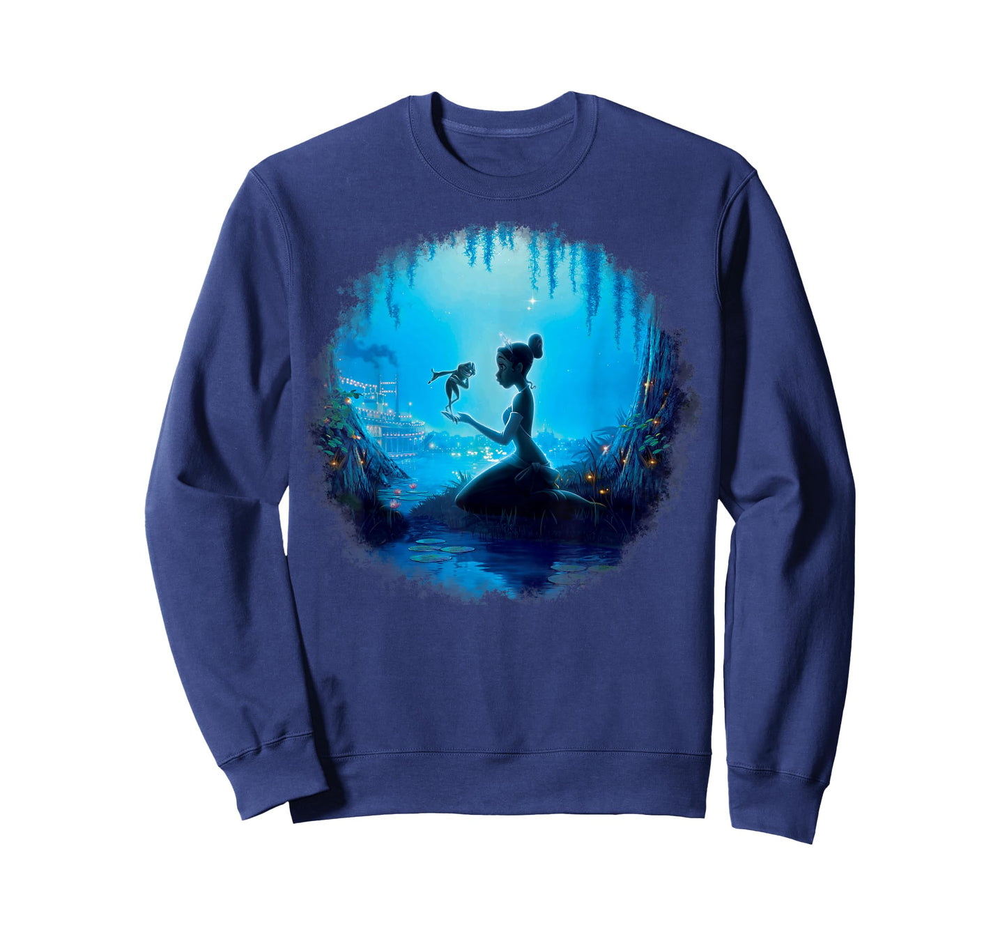 Disney Princess and The Frog Swamp Night Graphic T-Shirt T-Shirt