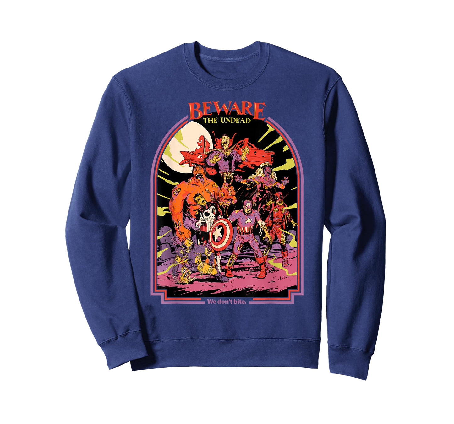 Marvel Zombies Beware the Undead We Don’t Bite Halloween T-Shirt