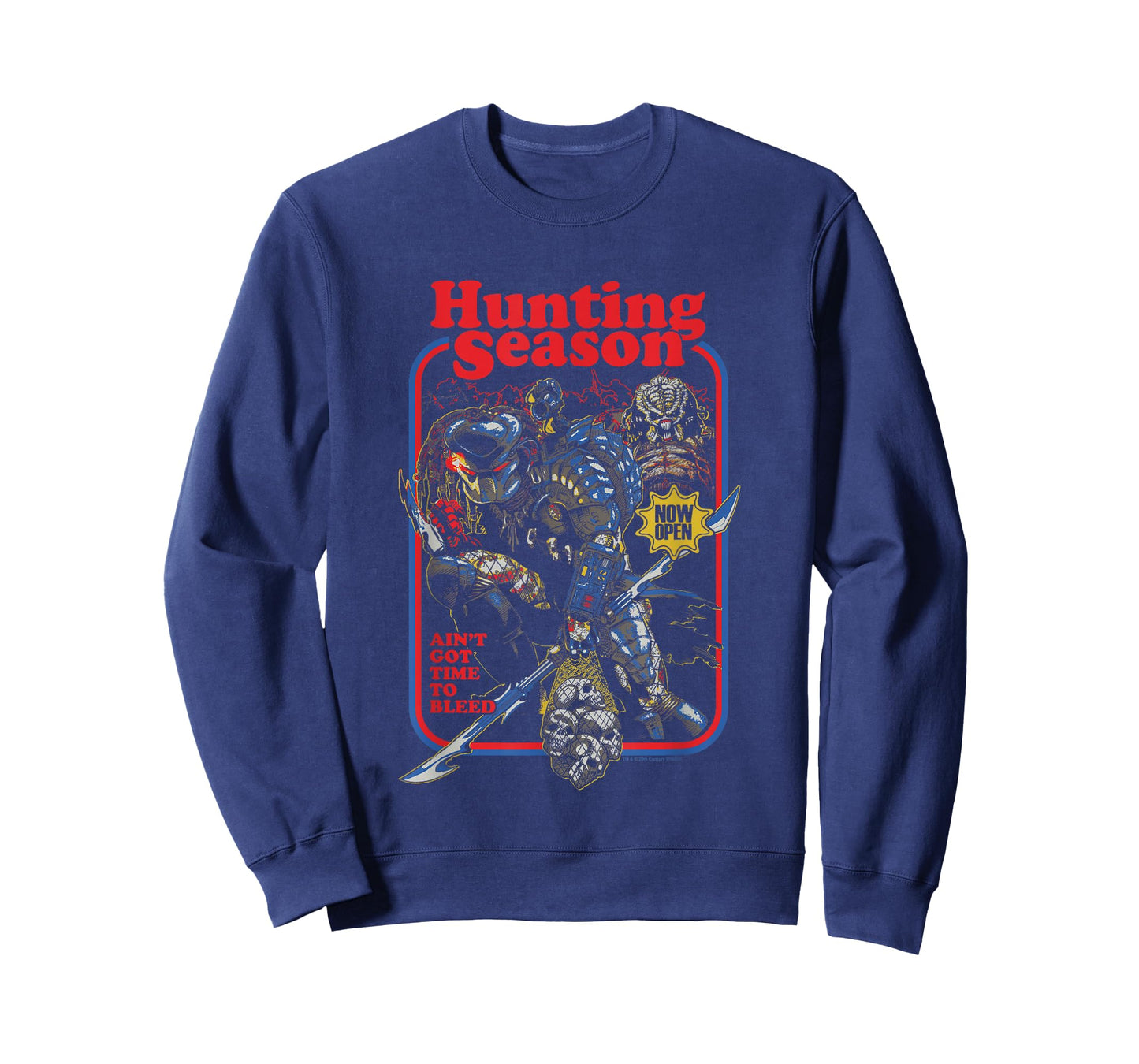 Predator Hunting Season Ain't Got Time To Bleed Retro Poster T-Shirt