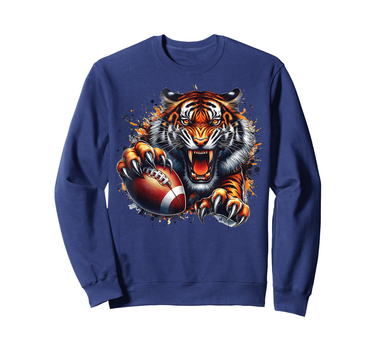 Touchdown American Football Game Day Thanksgiving Tiger Cool T-Shirt