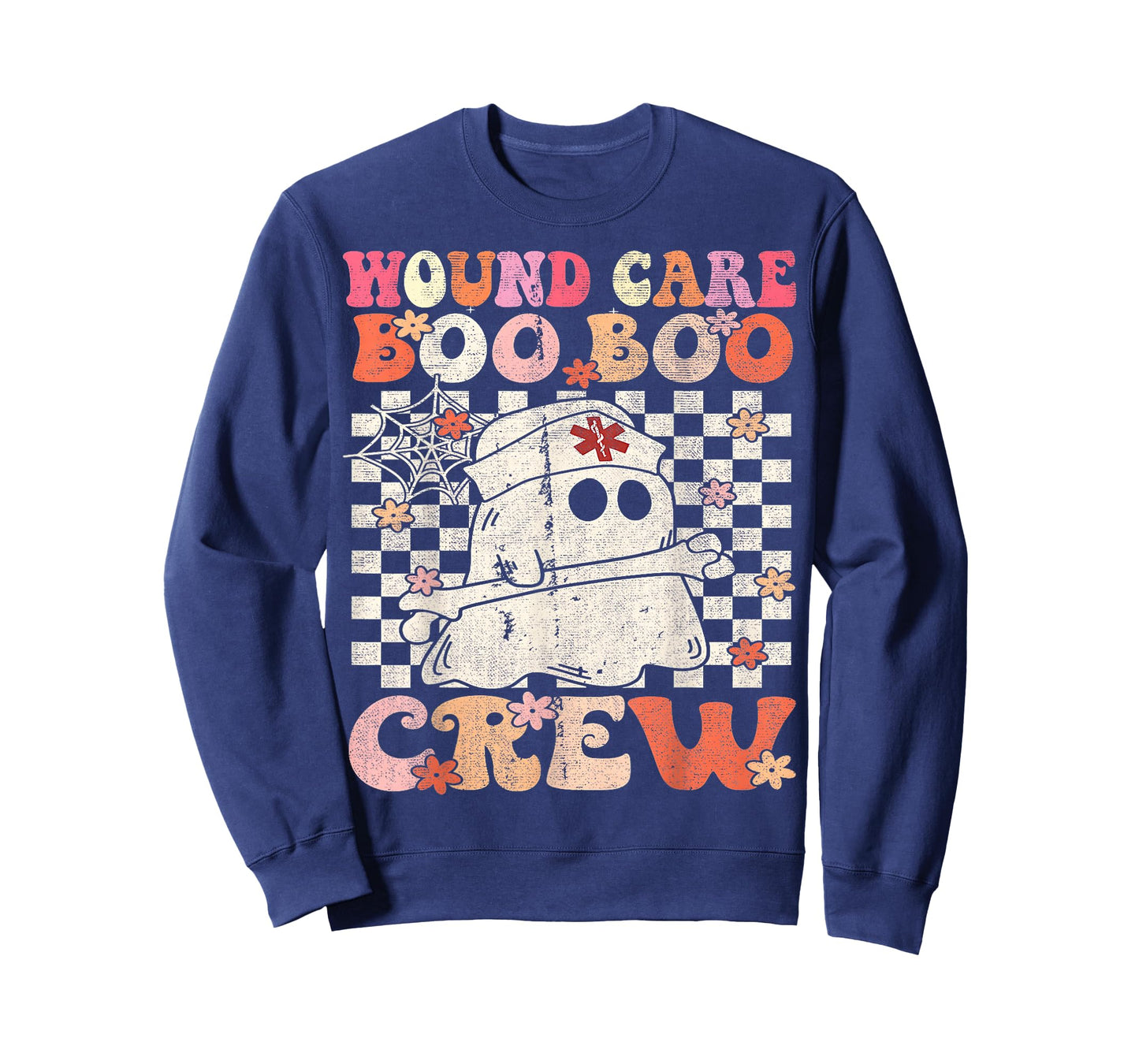 Wound Care Nurse Boo Boo Crew Ghost Halloween Wound Care T-Shirt