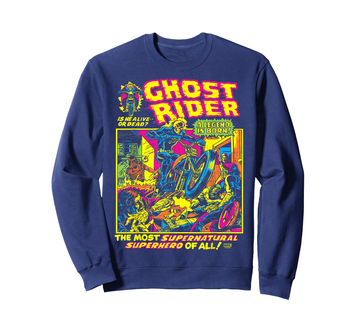 Ghost Rider - Black Light T-Shirt
