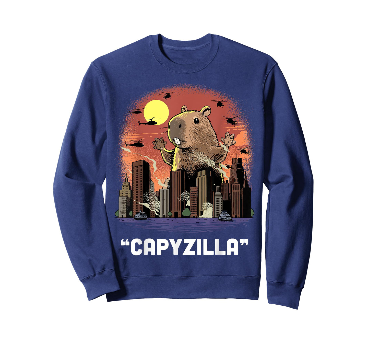 Capybara Shirt Funny Kaiju Caybara Monster Rodent Capyzilla T-Shirt