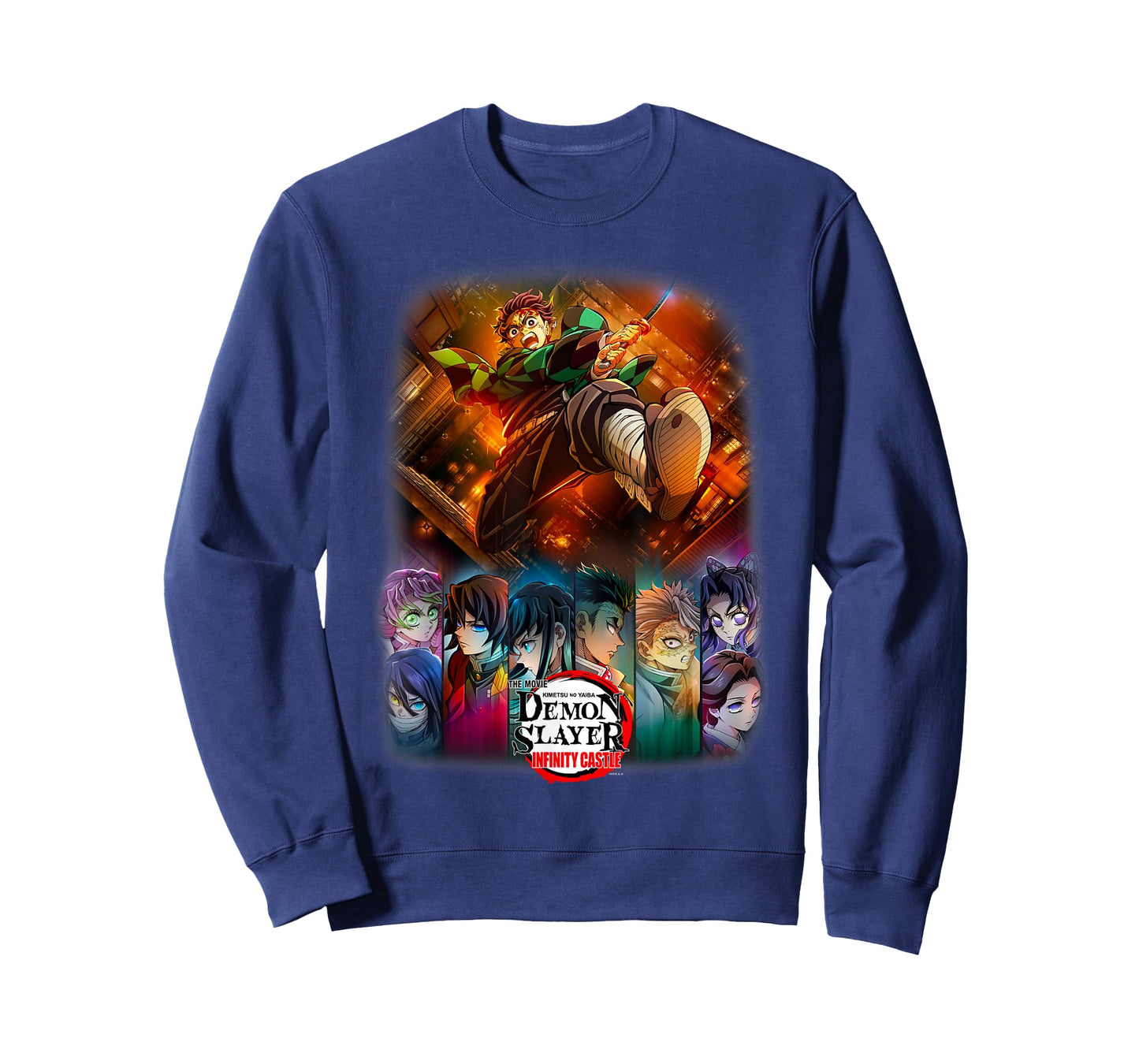 Demon Slayer: Infinity Castle Tanjiro Anime Group Poster T-Shirt