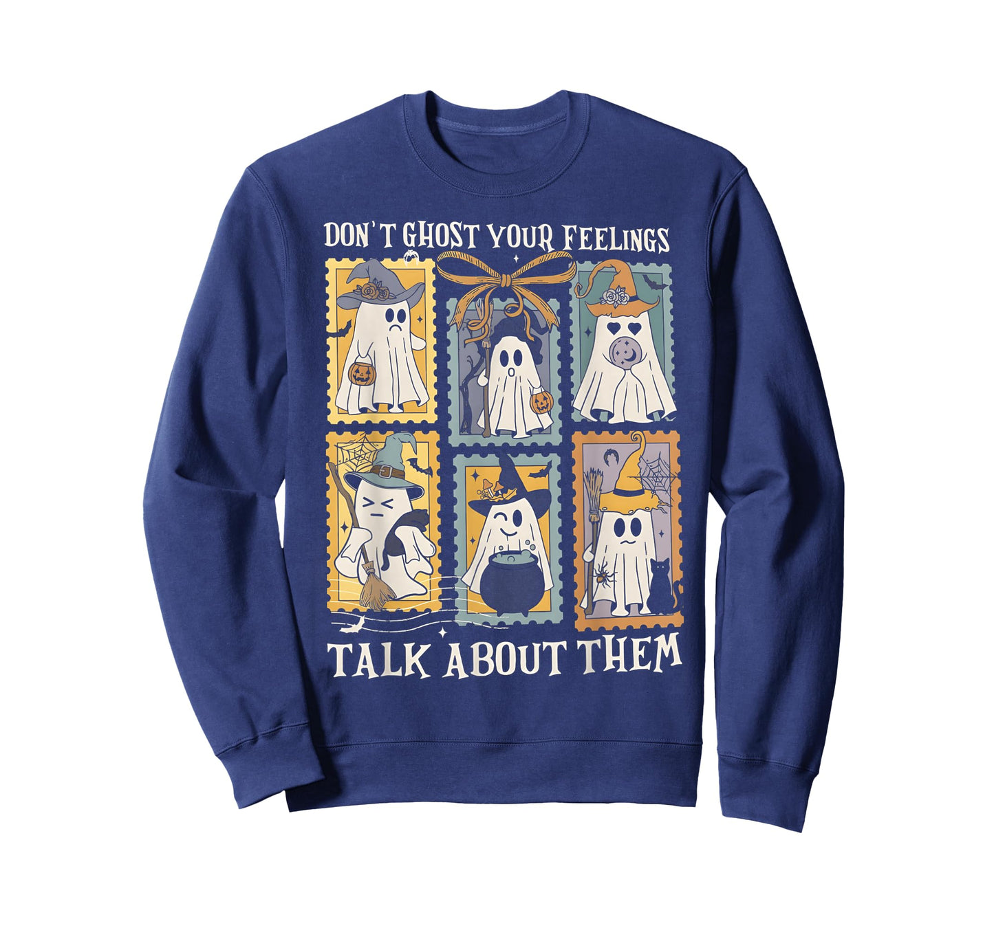 Don't Ghost Your Feelings Talk About Halloween Mental Health T-Shirt