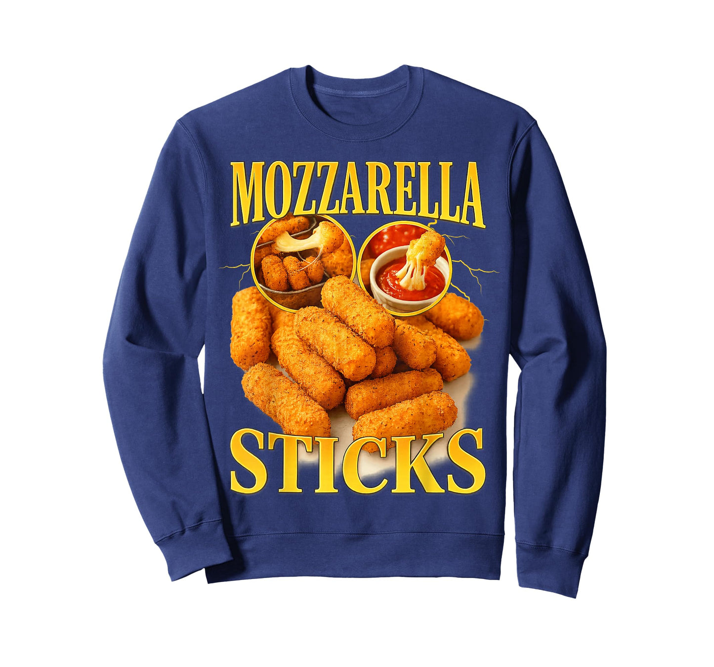 Mozzarella Sticks Funny Cheese Bootleg Funny 90s Memes T-Shirt