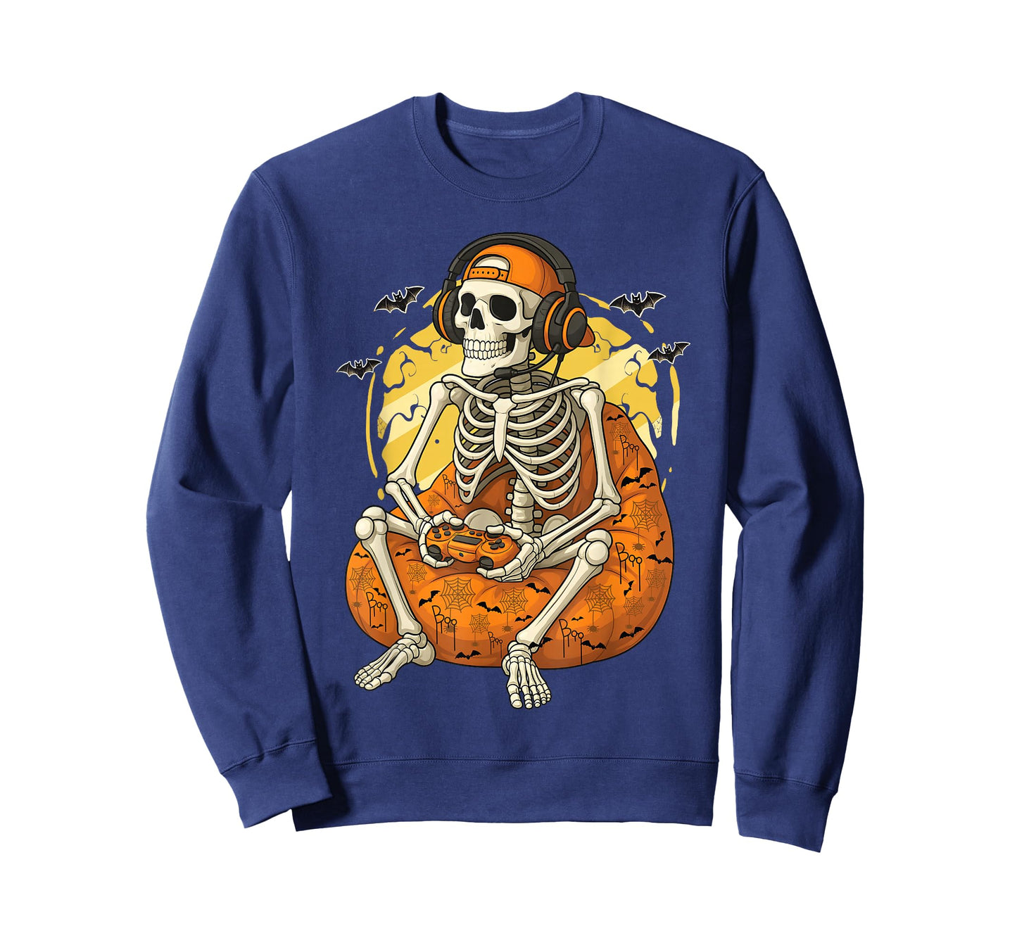 Skeleton Gamer Funny Video Gaming Halloween Boys Men Kids T-Shirt