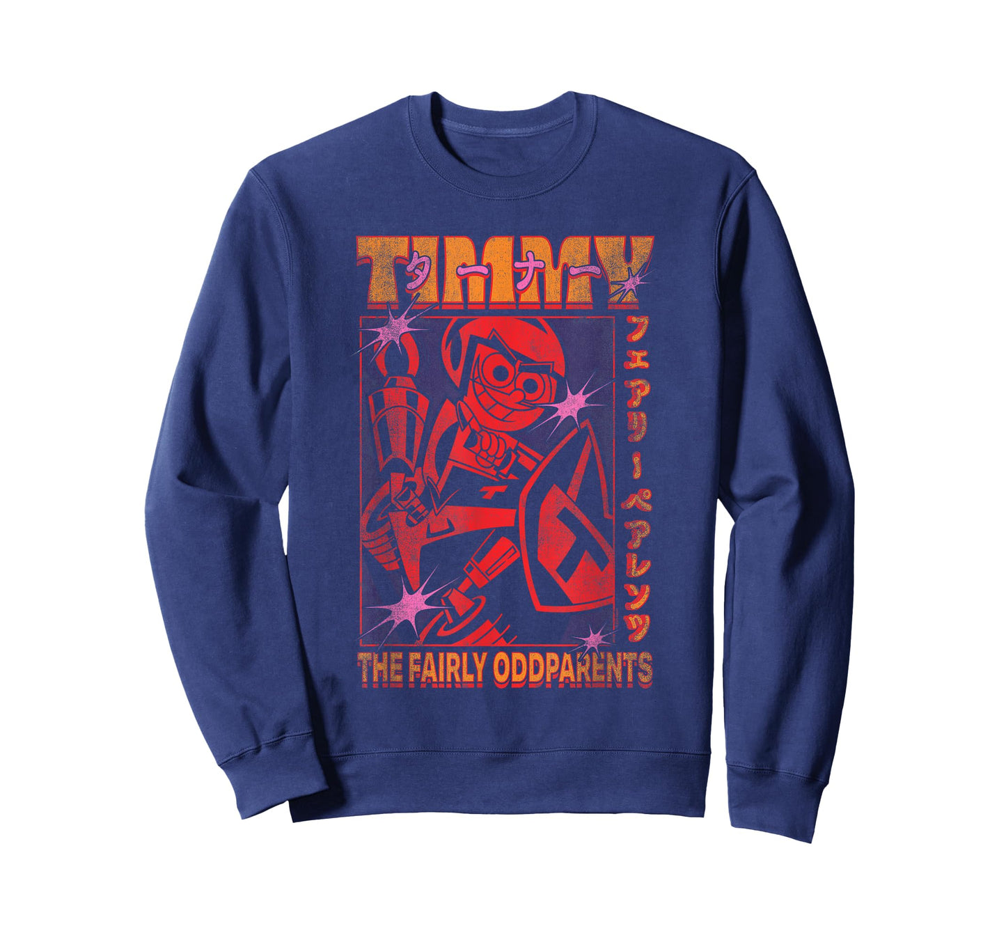 The Fairly OddParents Retro Kanji Timmy's Bike Cartoon T-Shirt
