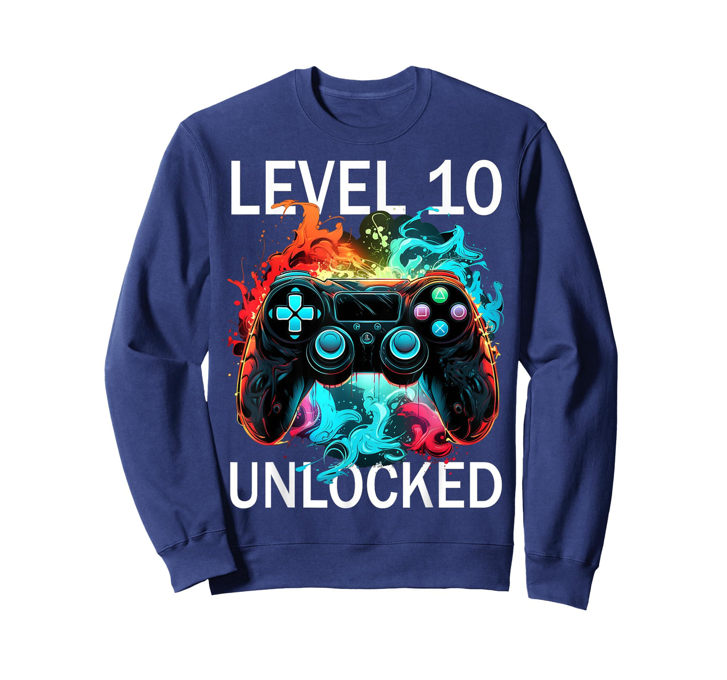 Kids Level 10 Unlocked Video Gamer Retro 10th Birthday Game T-Shirt