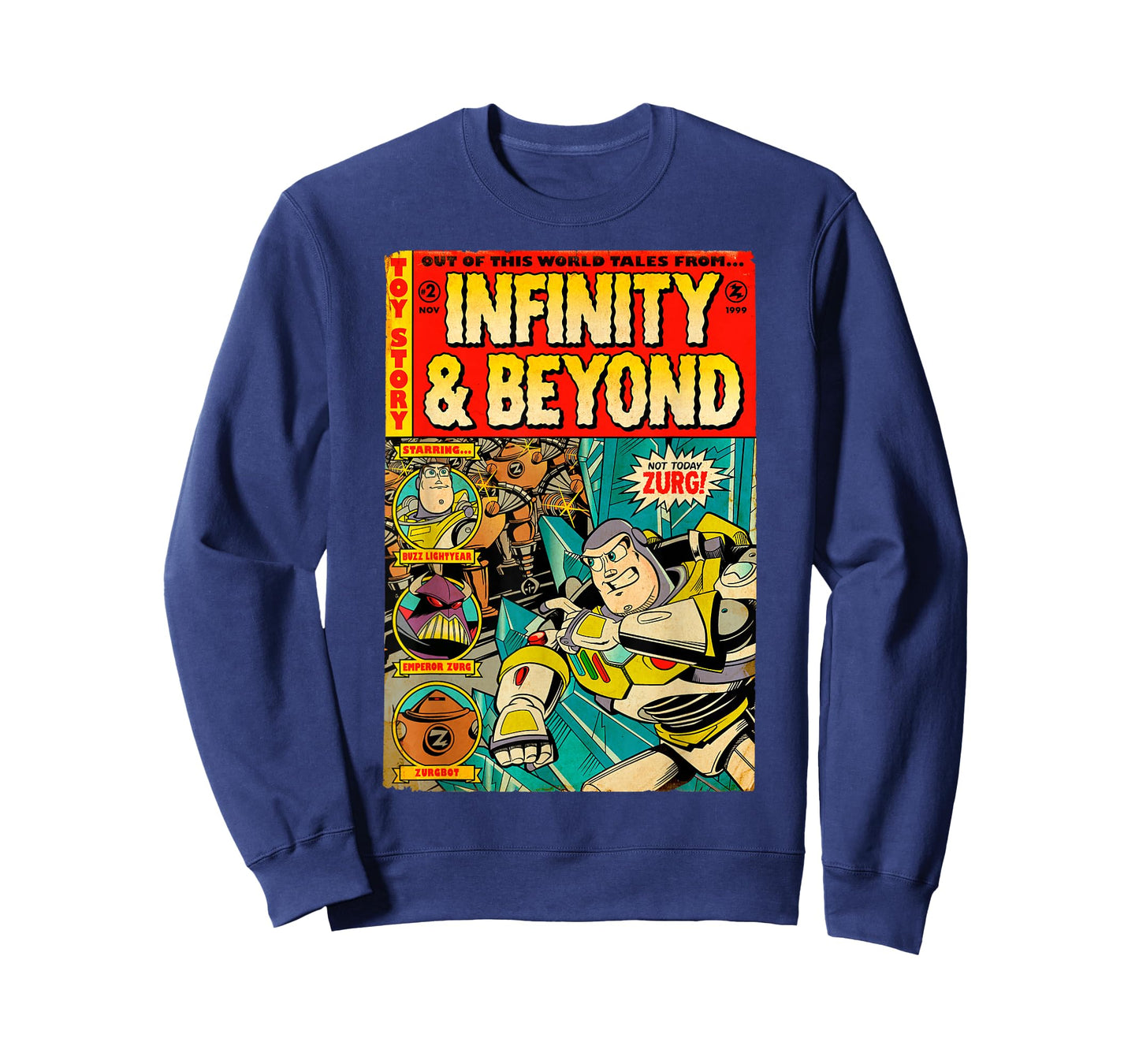 Disney Pixar Toy Story Buzz Lightyear Retro Comic Book T-Shirt