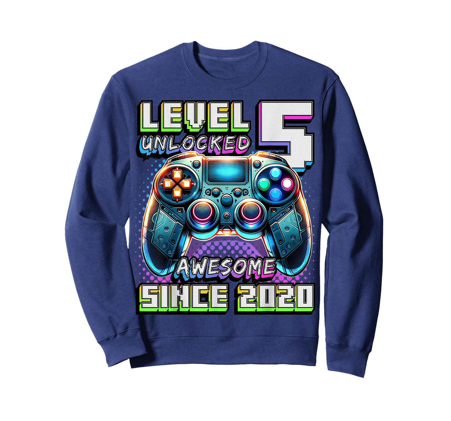 5th Birthday Boy Level 5 Gamer 5 Year Video Game Party T-Shirt