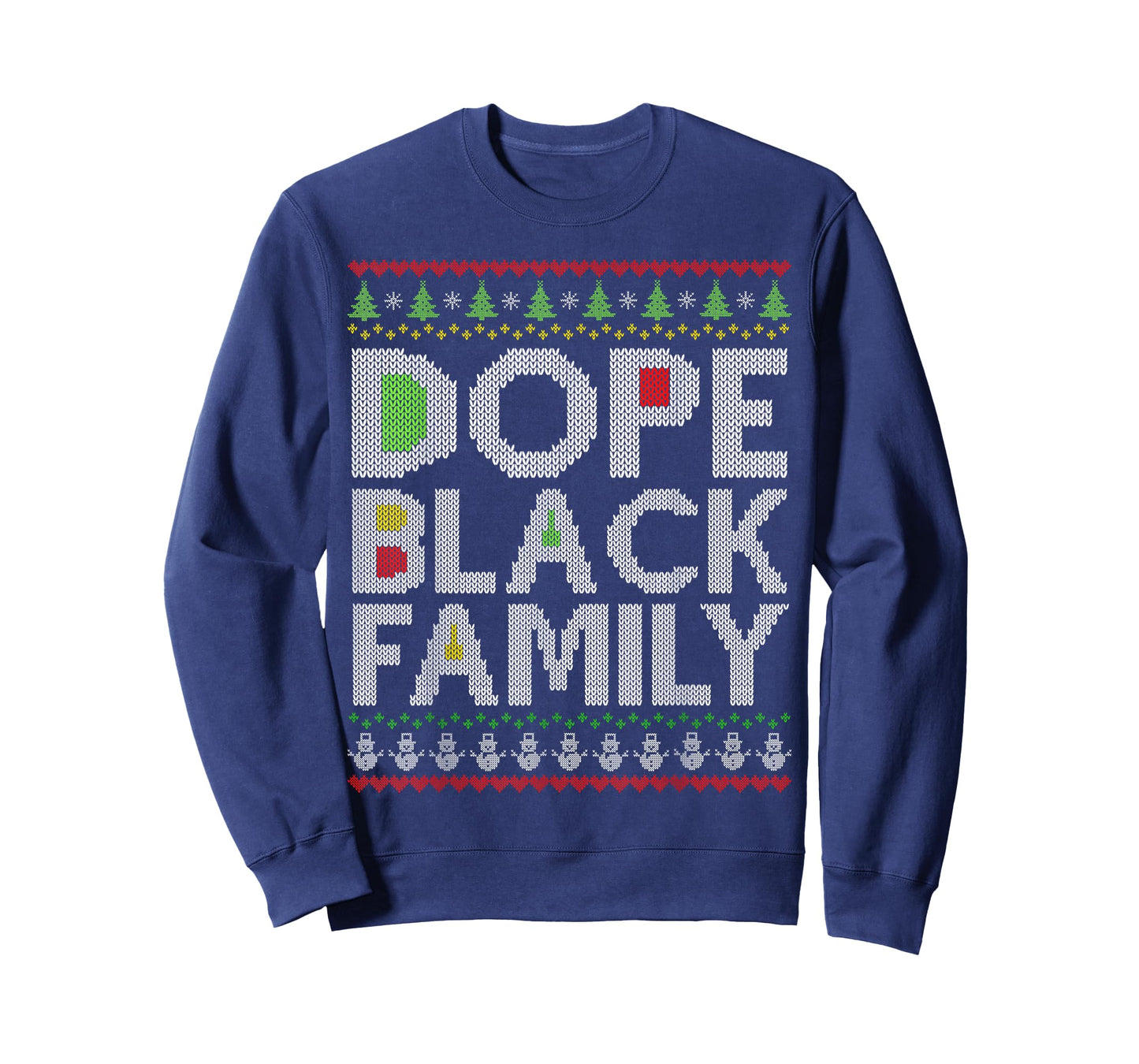 Dope Black Family 2025 Afro Christmas Tree Santa Pj Matching T-Shirt