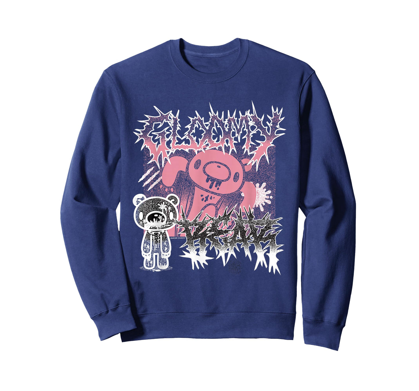Gloomy Bear The Naughty Grizzly Metal Band Text Anime Manga T-Shirt