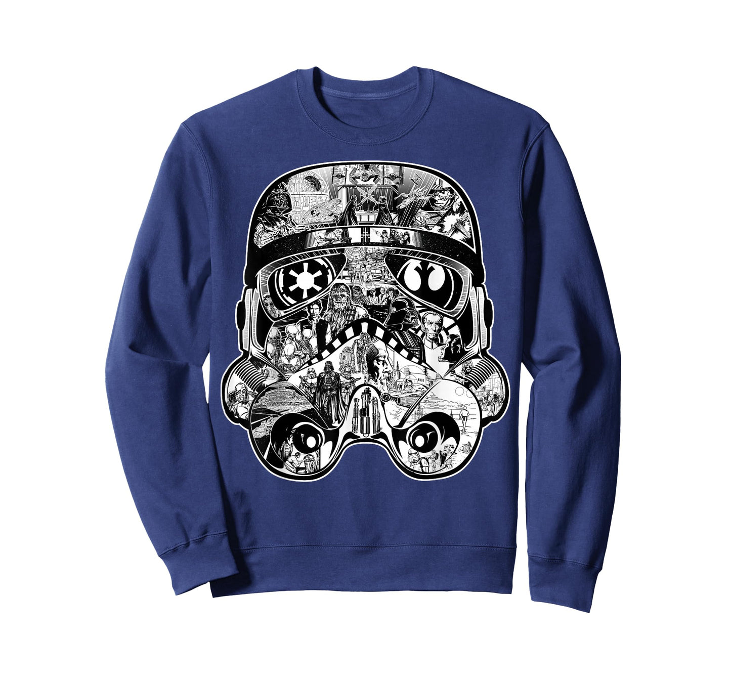 Star Wars Stormtrooper Helmet Comic Collage Graphic T-Shirt