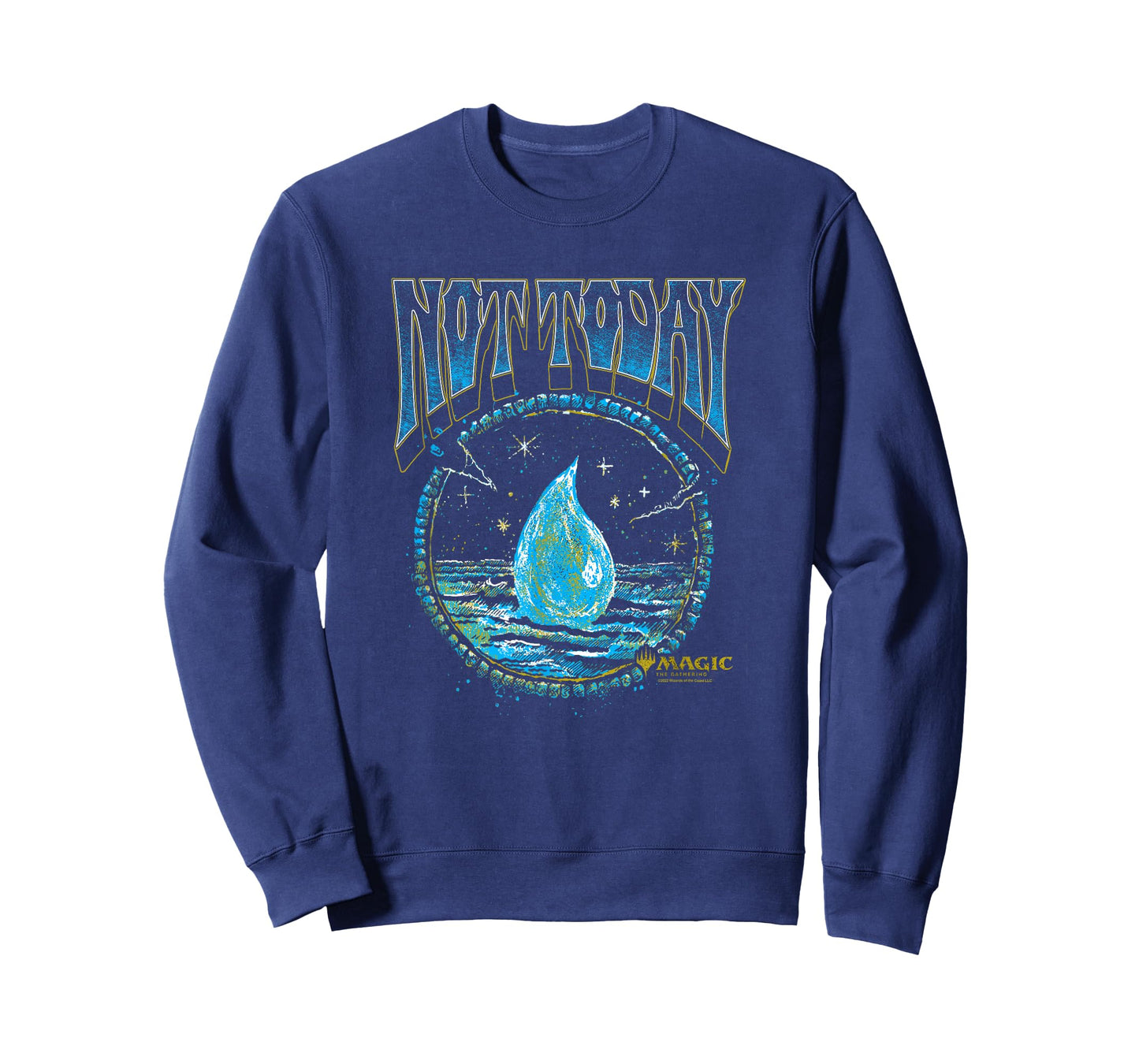 Magic: The Gathering Not Today Blue Mana Artistic Portrait T-Shirt