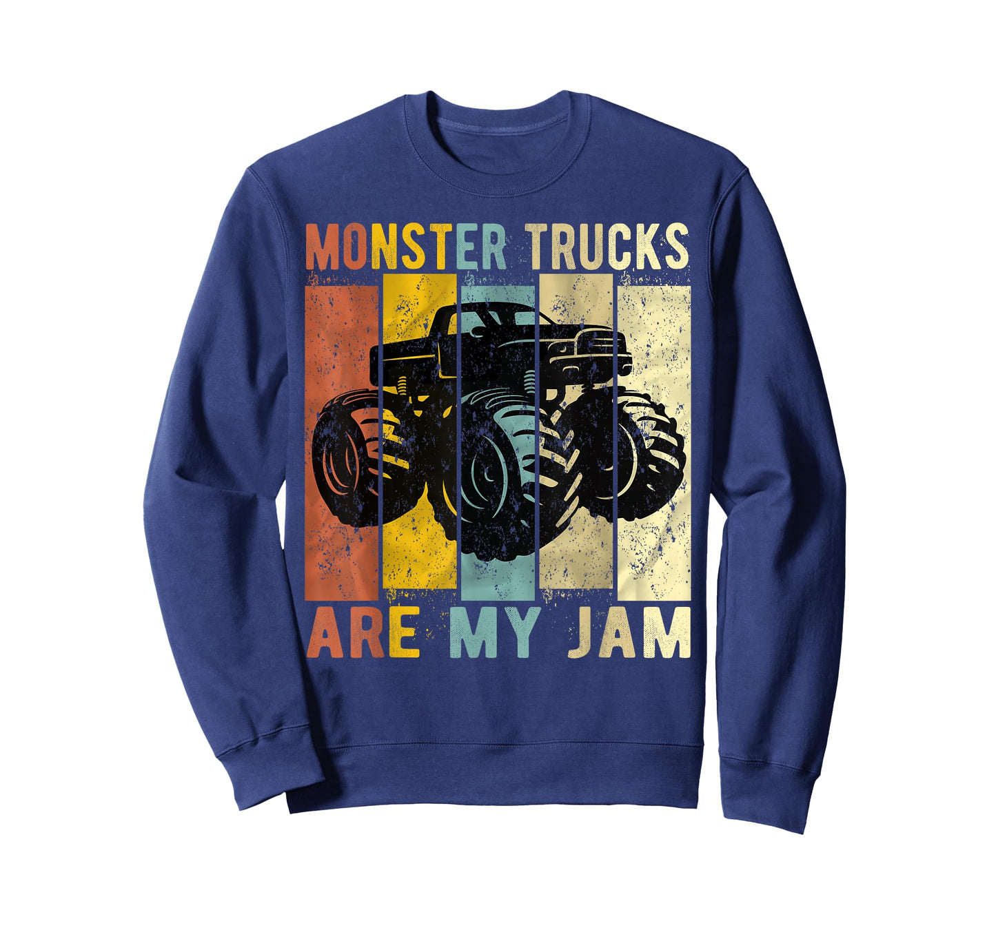 Monster Trucks Are My Jam Vintage Retro Monster Truck T-Shirt