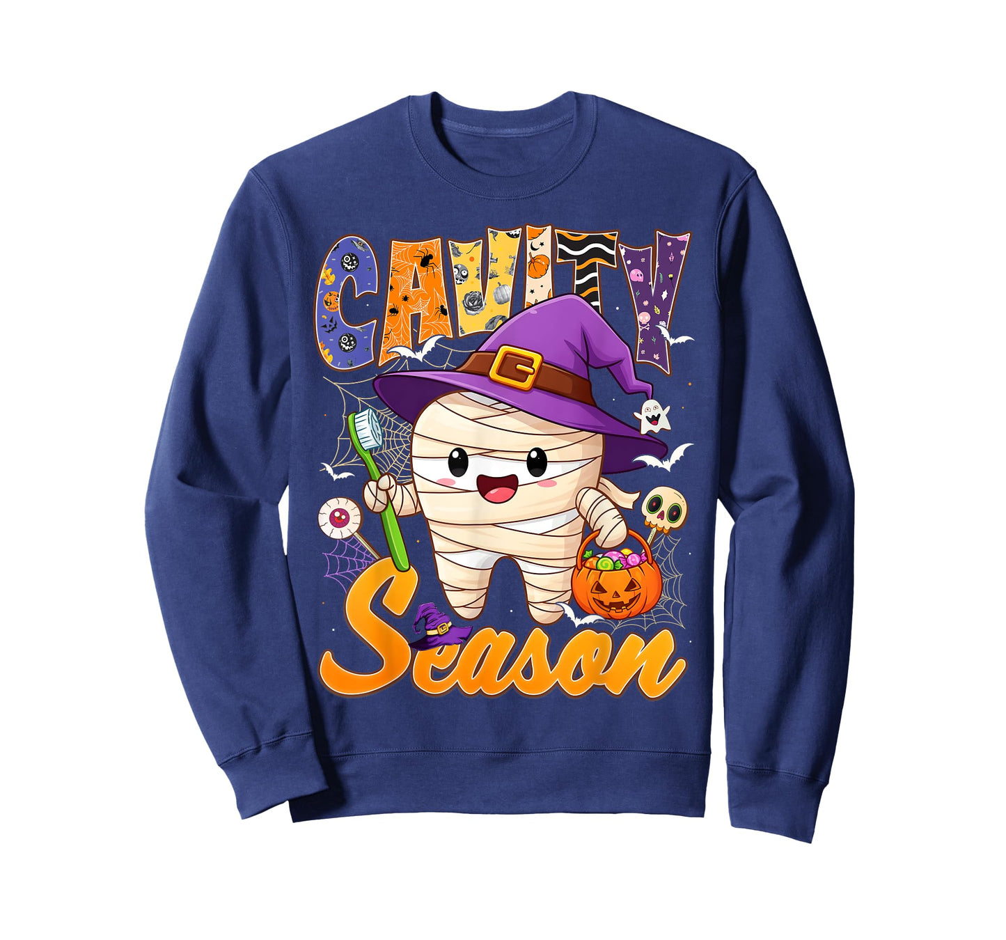 Dentist Cavity Season Dental Women Men Halloween T-Shirt