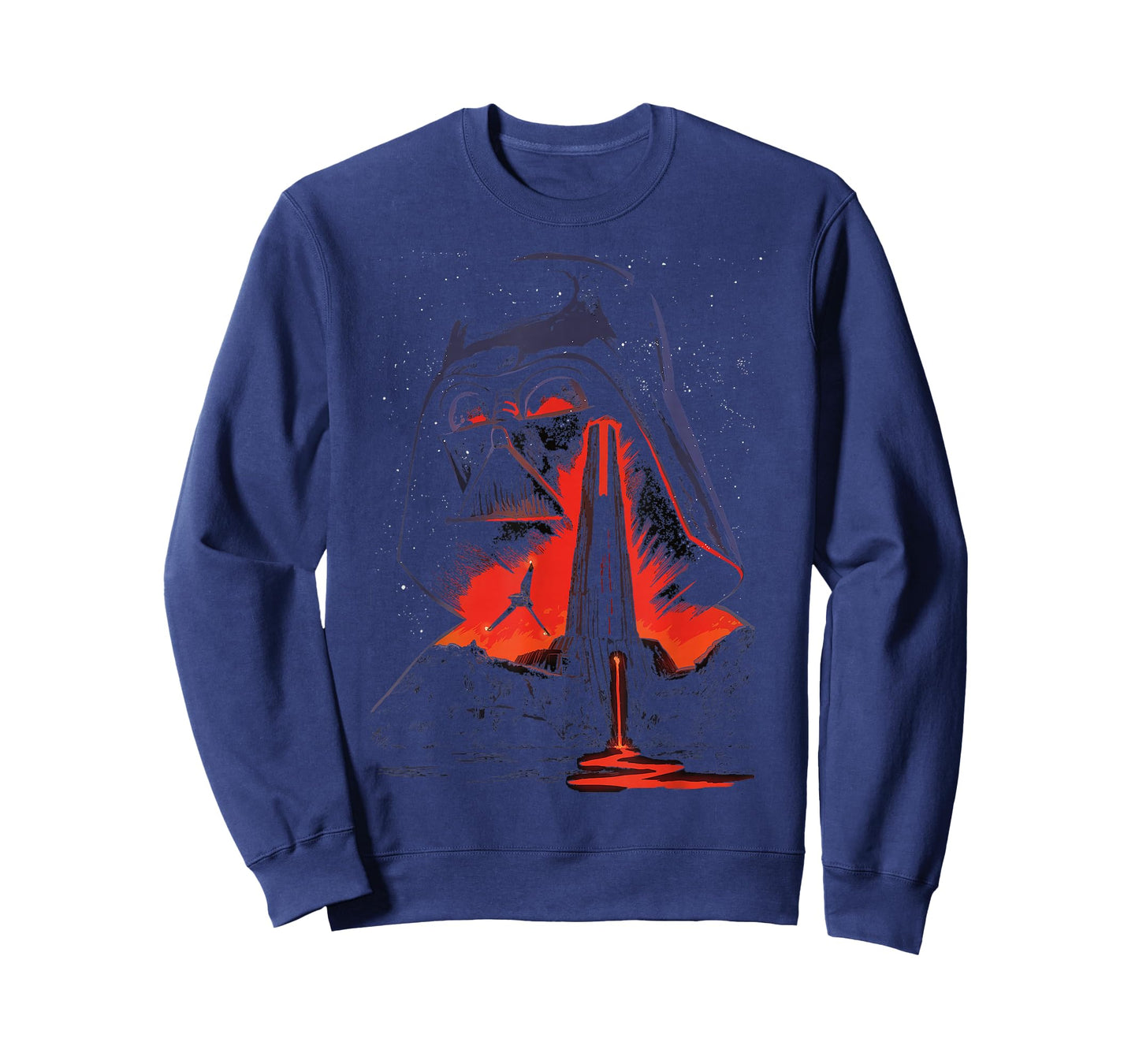 Star Wars Vaders Lava Castle Sketch Graphic T-Shirt T-Shirt