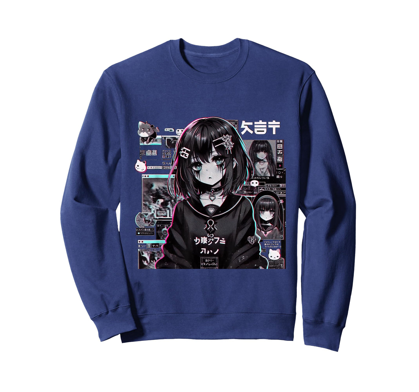 Vaporwave Anime Girl Japanese Aesthetic Anime Otaku T-Shirt