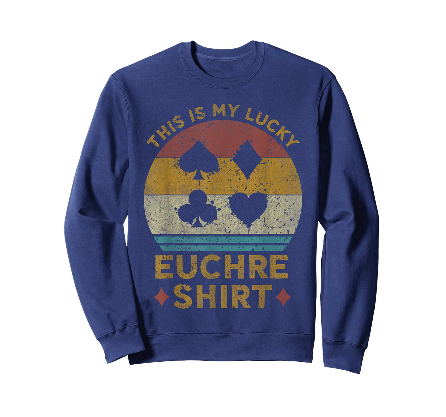 This Is My Lucky Euchre Shirt Vintage Euchre Card Game T-Shirt